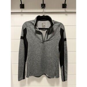 The North Face Quarter Zip Flashdry Women’s Top Size Medium Gray and Black